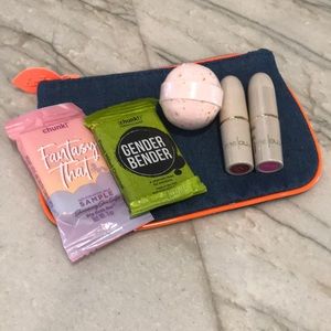 Ipsy bag, 2 Mellow lipsticks, Perfectly Posh soaps